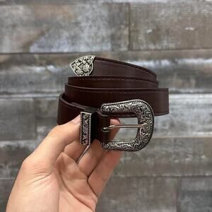 Brown western style belt with